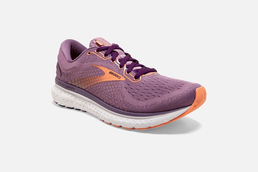 Brooks Glycerin 18 Road Running Shoes Womens - Purple - EXANJ-2491